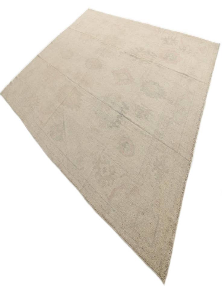 Detail image of  10' 5 x 13' 5  Hand Knotted Oushak Wool Rug