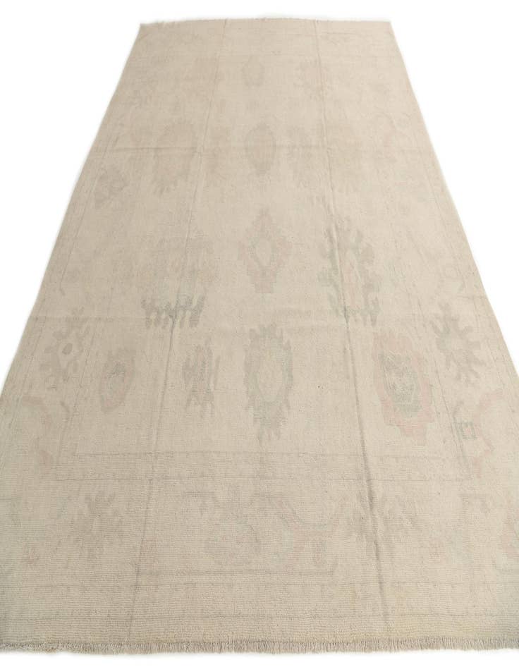 Detail image of  10' 5 x 13' 5  Hand Knotted Oushak Wool Rug