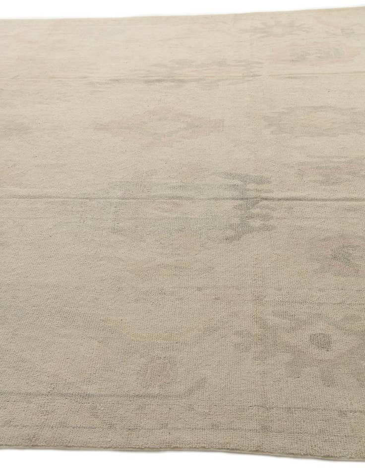 Detail image of  10' 5 x 13' 5  Hand Knotted Oushak Wool Rug