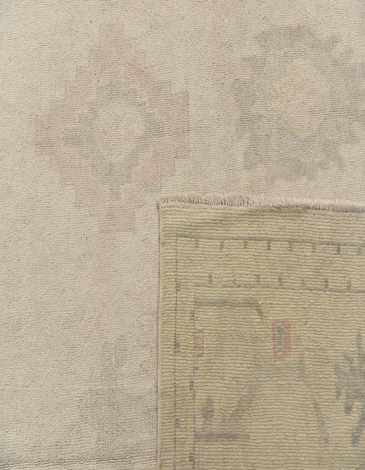 Detail image of  10' 5 x 13' 5  Hand Knotted Oushak Wool Rug