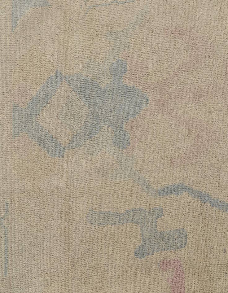 Detail image of  9' 9 x 14'  Hand Knotted Oushak Wool Rug