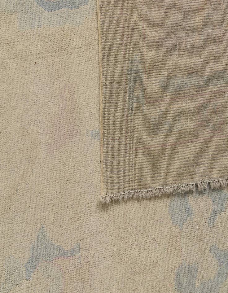 Detail image of  9' 9 x 14'  Hand Knotted Oushak Wool Rug