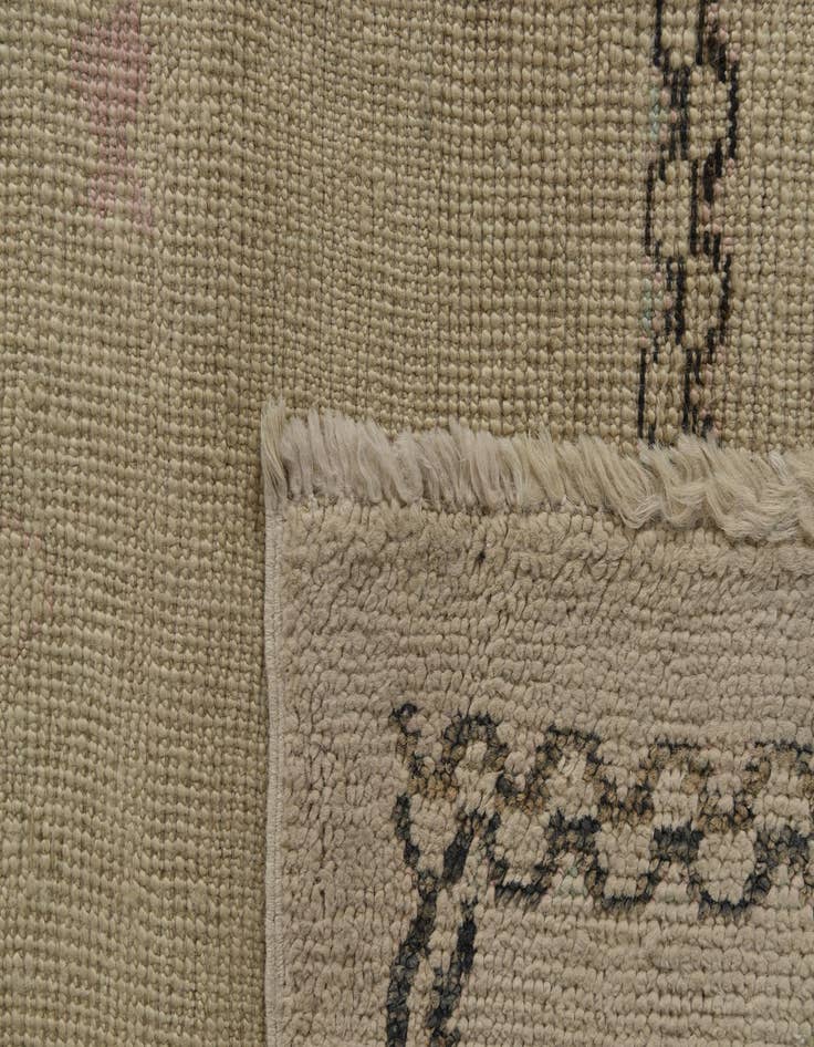 Detail image of  9' 5 x 11' 5  Hand Knotted Oushak Wool Rug