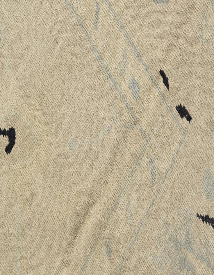 Detail image of  8' 10 x 12'  Hand Knotted Oushak Wool Rug