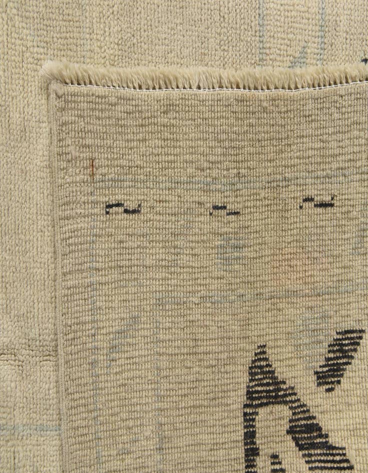 Detail image of  8' 10 x 12'  Hand Knotted Oushak Wool Rug