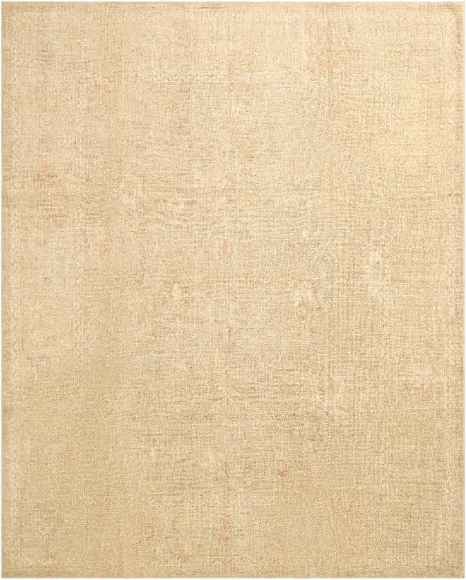 8' x 9' 10 Hand Knotted Oushak Wool Rug