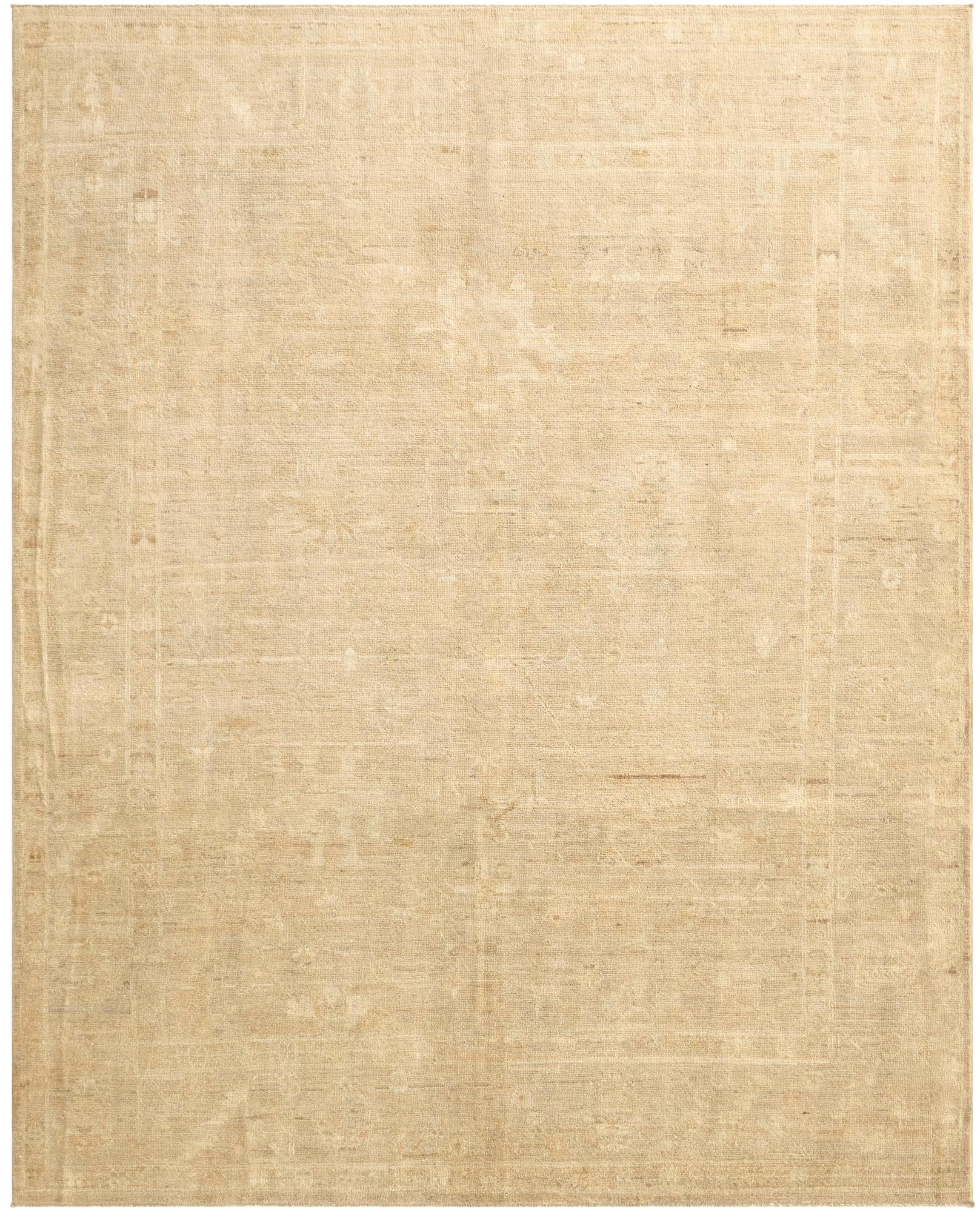 7' 9 x 9' 8 Hand Knotted Oushak Wool Rug