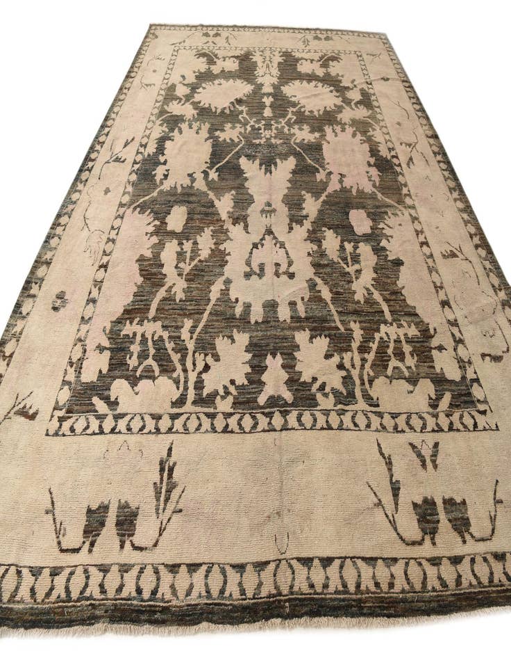 Detail image of 11' 9 x 15' 2 Hand Knotted Oushak Wool Rug