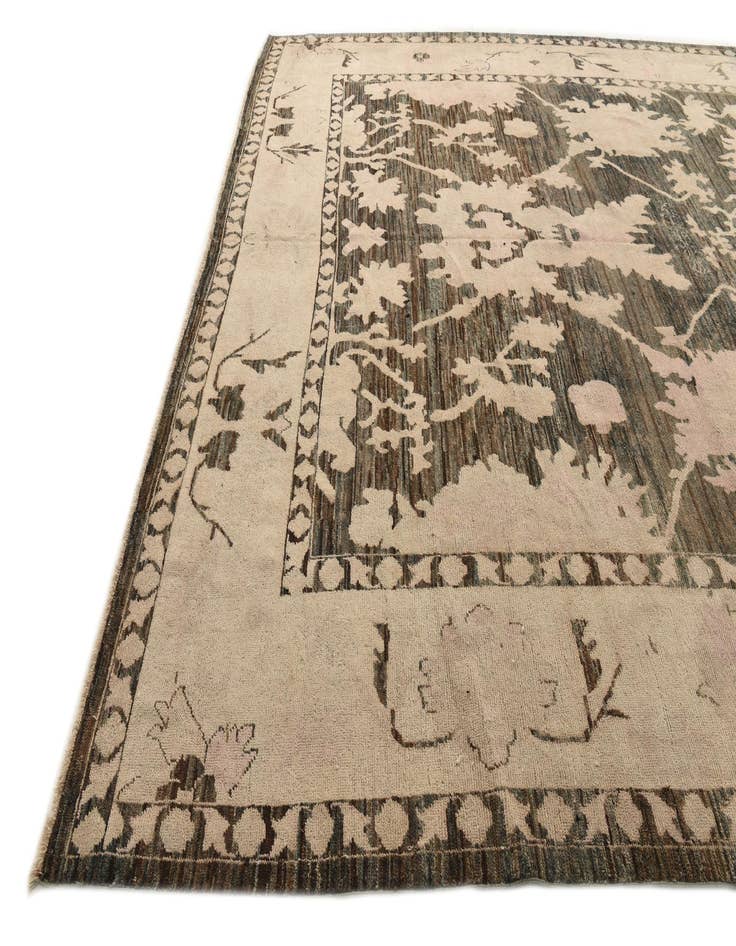 Detail image of 11' 9 x 15' 2 Hand Knotted Oushak Wool Rug