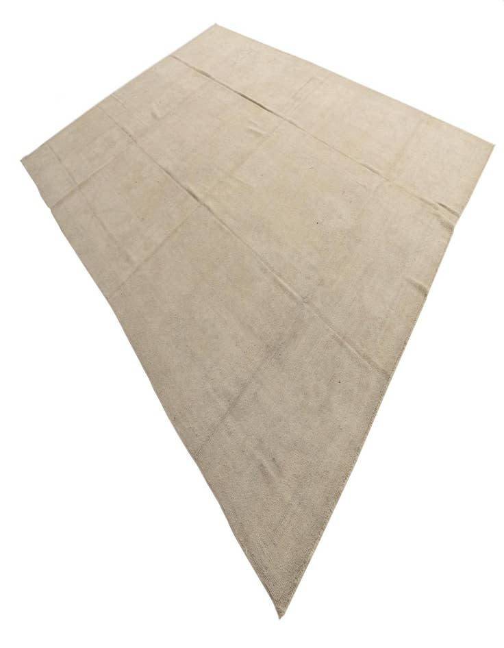 Detail image of  9' 10 x 13'  Hand Knotted Oushak Wool Rug