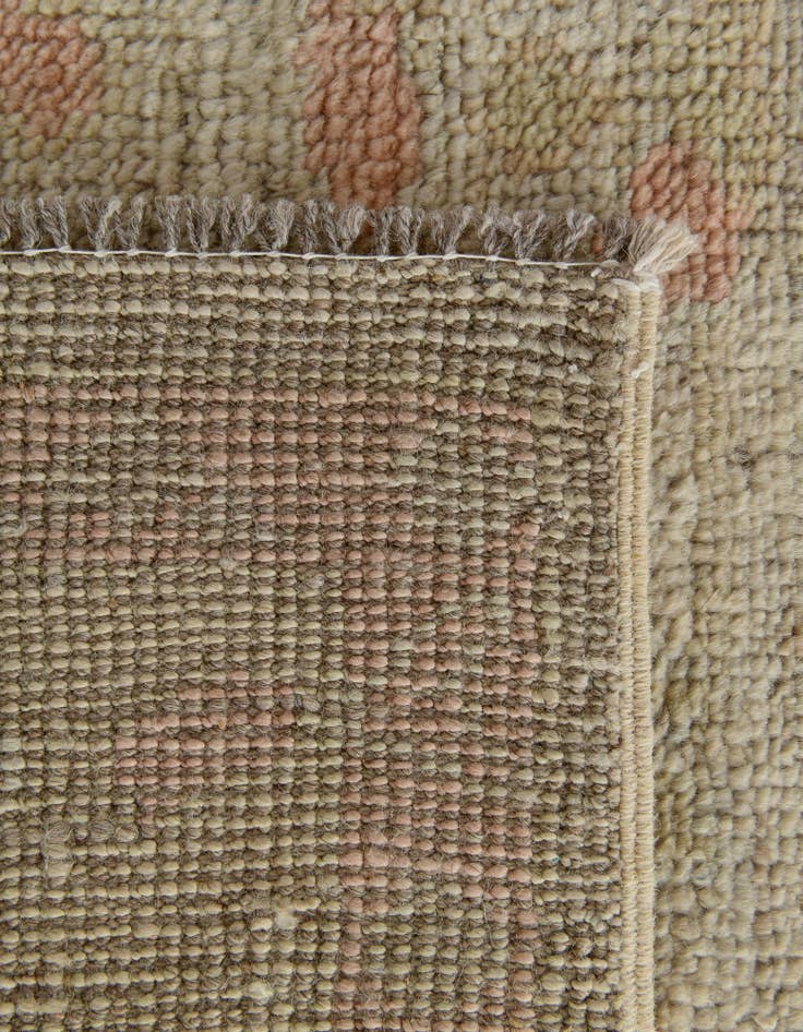 Detail image of  4' 3 x 6' 3  Hand Knotted Oushak Wool Rug