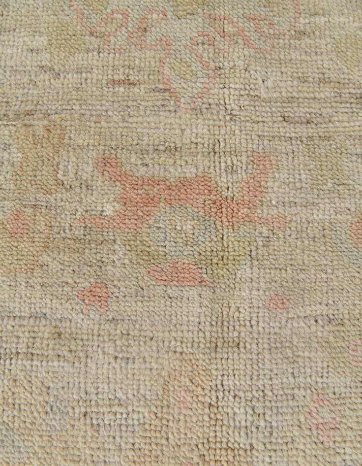 Detail image of  4' 3 x 6' 3  Hand Knotted Oushak Wool Rug