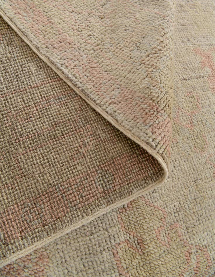 Detail image of  4' 3 x 6' 3  Hand Knotted Oushak Wool Rug