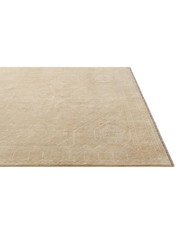 Detail image of  6' 6 x 9' 8  Hand Knotted Oushak Wool Rug