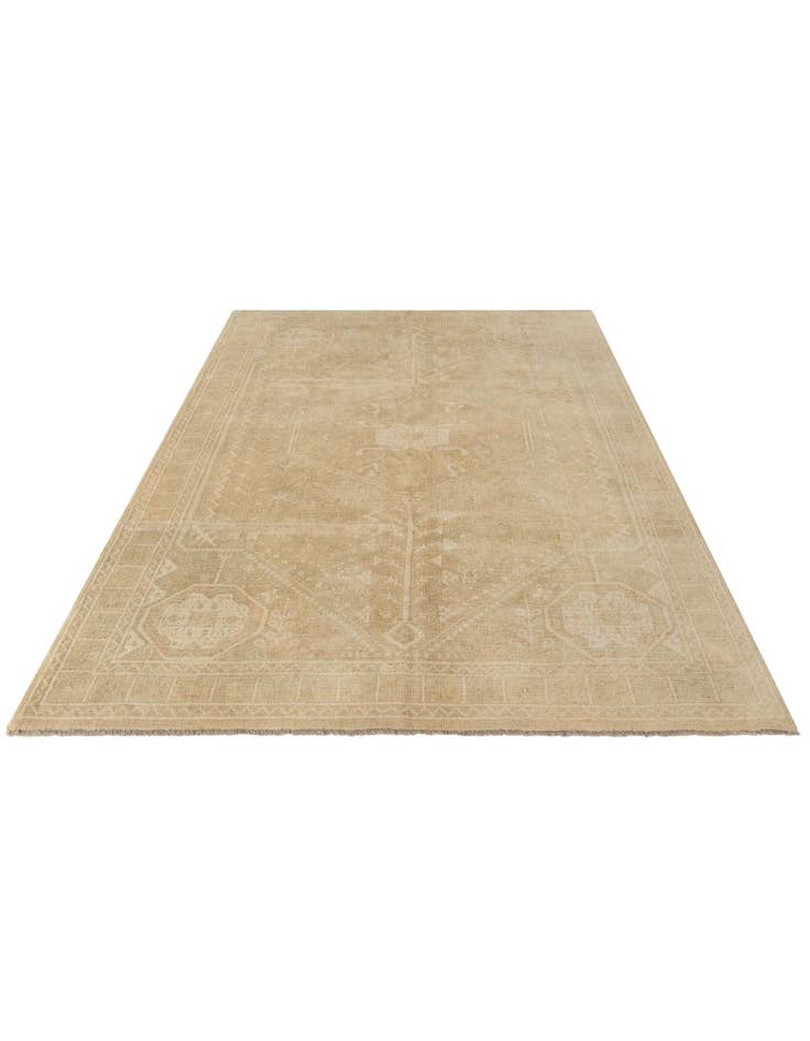 Detail image of  6' 6 x 9' 8  Hand Knotted Oushak Wool Rug