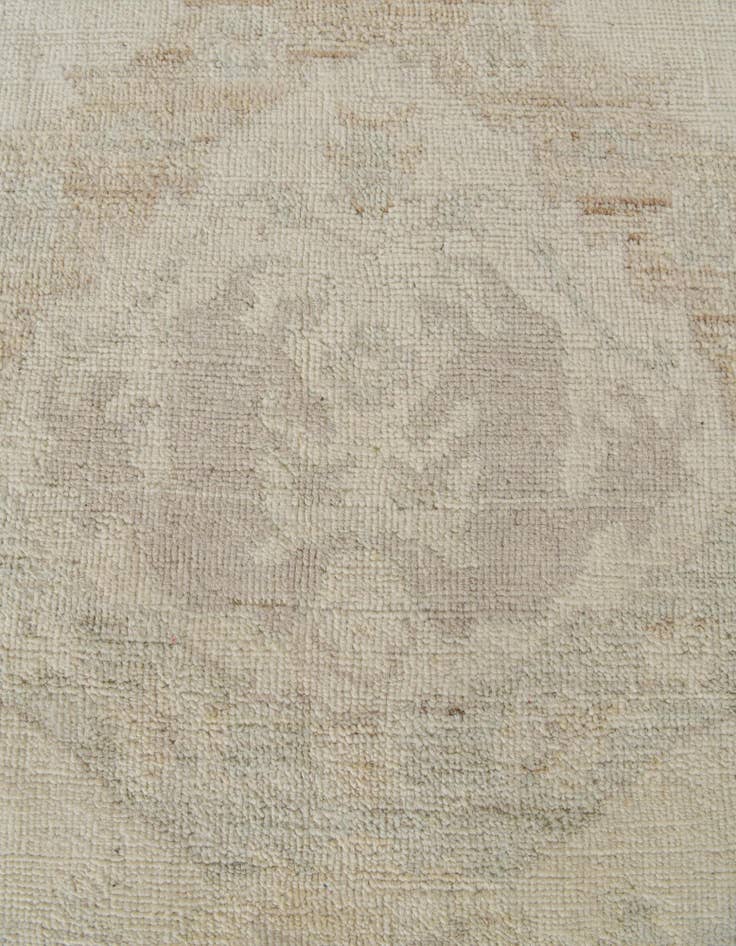 Detail image of 9' 6 x 12' 2 Hand Knotted Oushak Wool Rug