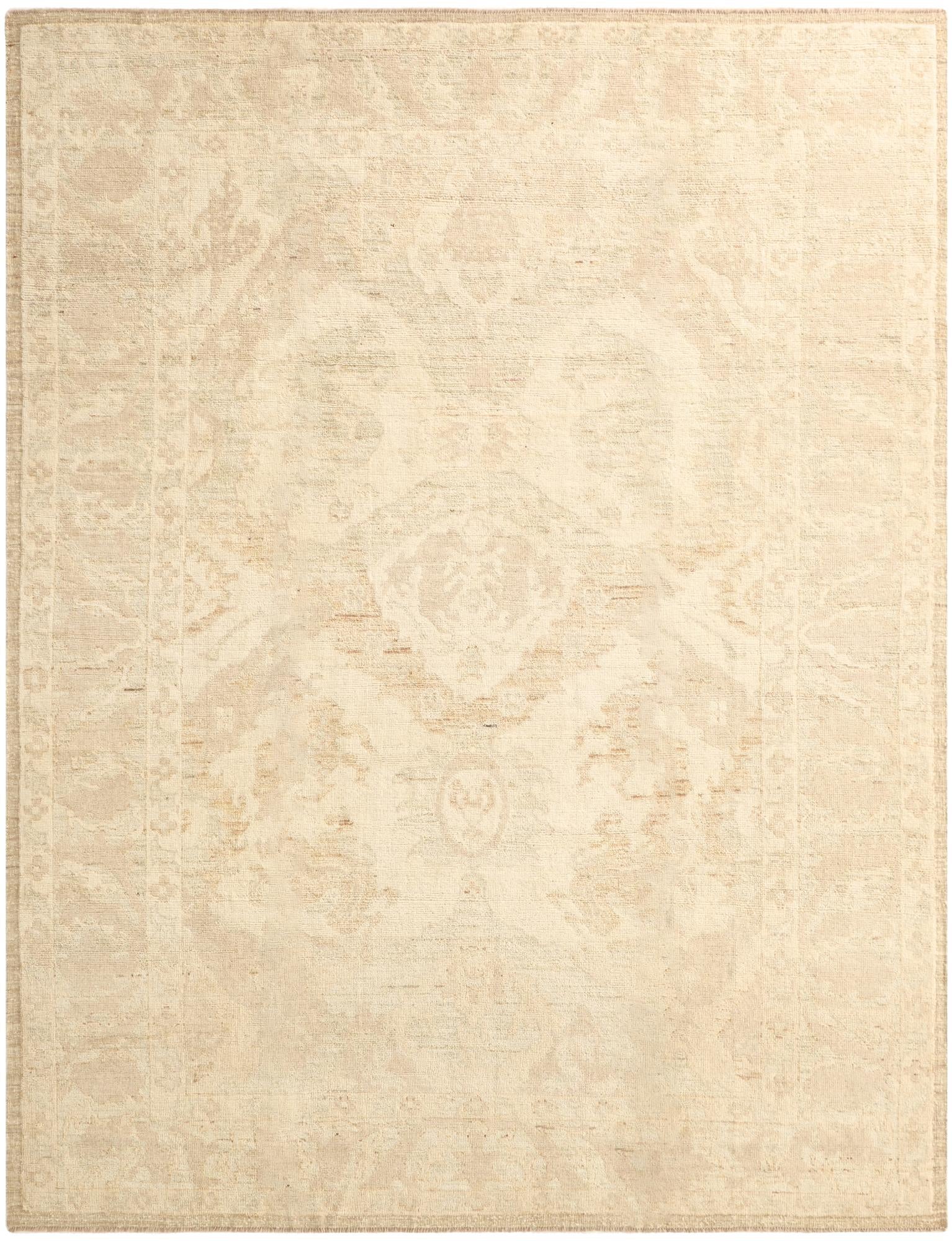 9' 6 x 12' 2 Hand Knotted Oushak Wool Rug