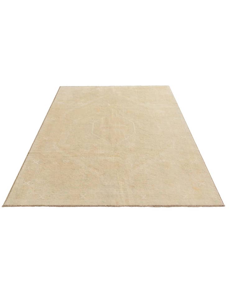 Detail image of  6' 5 x 9' 7  Hand Knotted Oushak Wool Rug