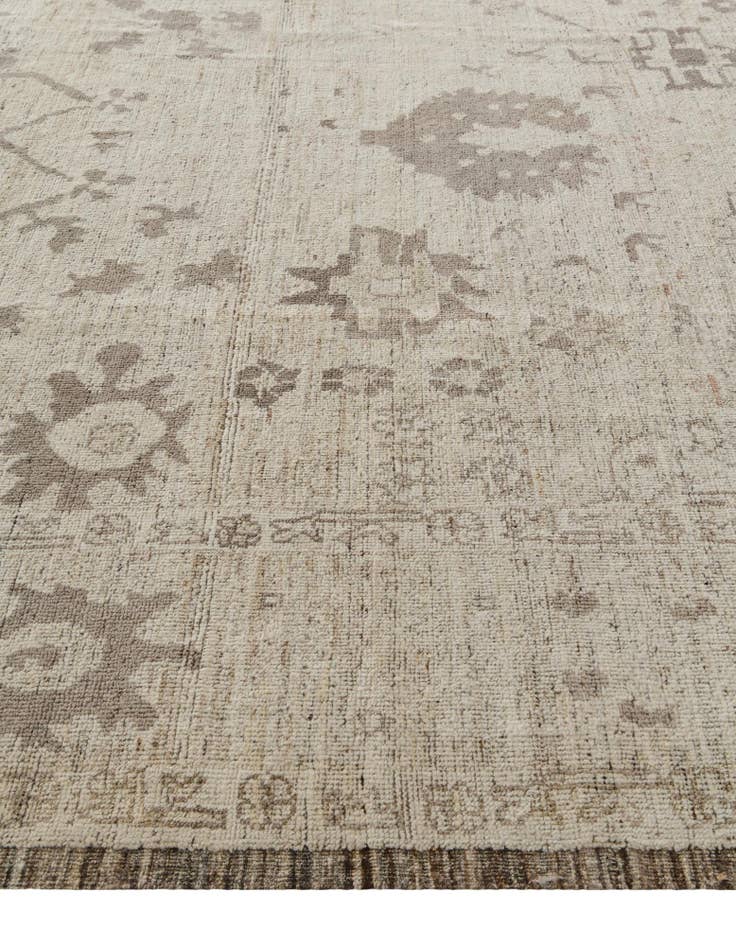 Detail image of 10' 7 x 13' 8 Hand Knotted Oushak Wool Rug