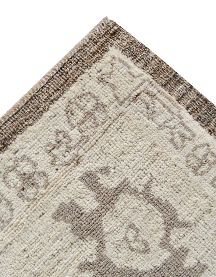 Detail image of 10' 7 x 13' 8 Hand Knotted Oushak Wool Rug