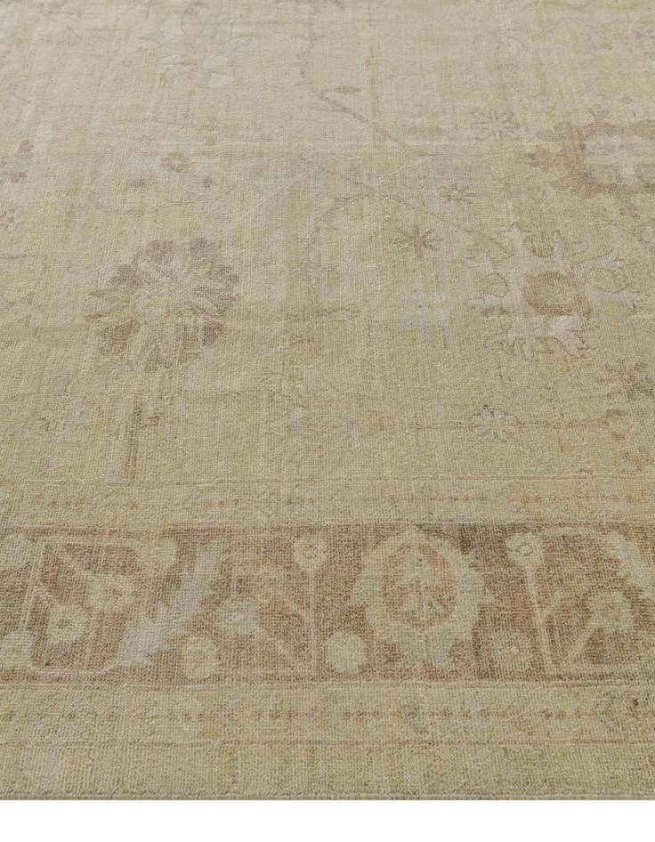 Detail image of 8' 4 x 9' 9 Hand Knotted Oushak Wool Rug