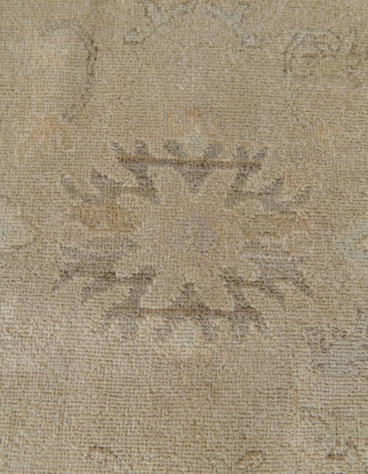Detail image of 8' 1 x 9' 8 Hand Knotted Oushak Wool Rug