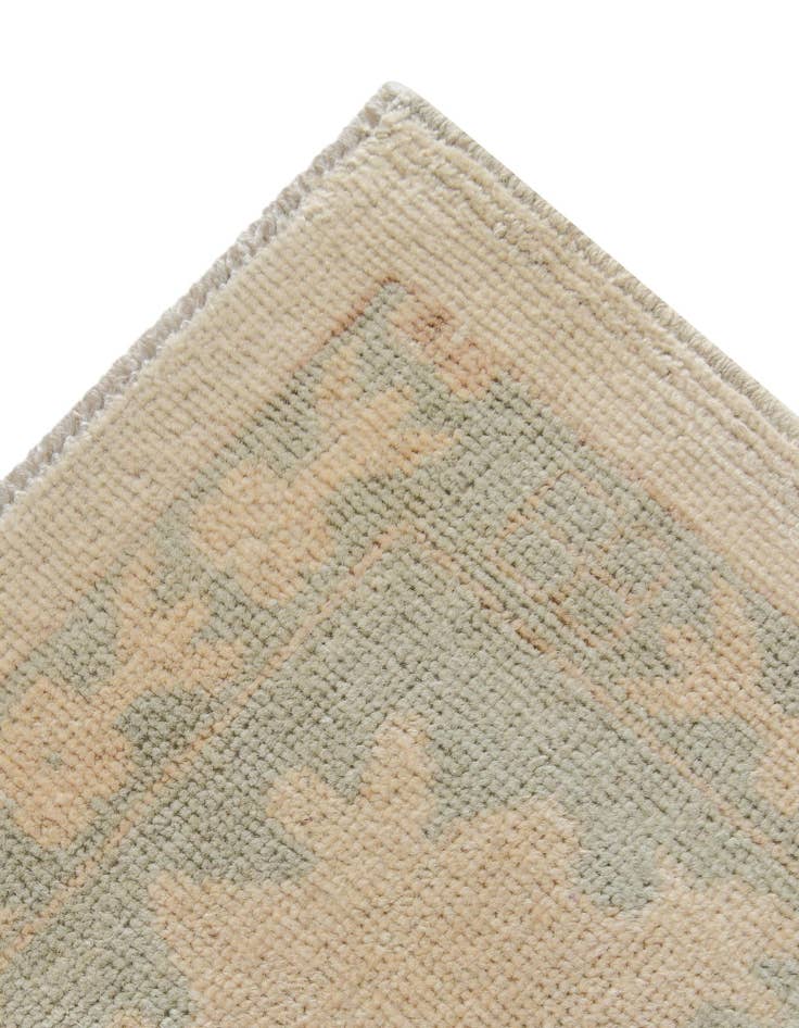 Detail image of 9' 2 x 11' 10 Hand Knotted Oushak Wool Rug