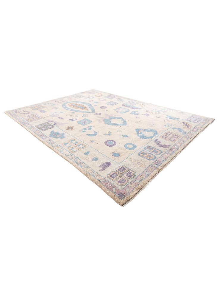 Detail image of  8' 10 x 11' 10  Hand Knotted Oushak Wool Rug