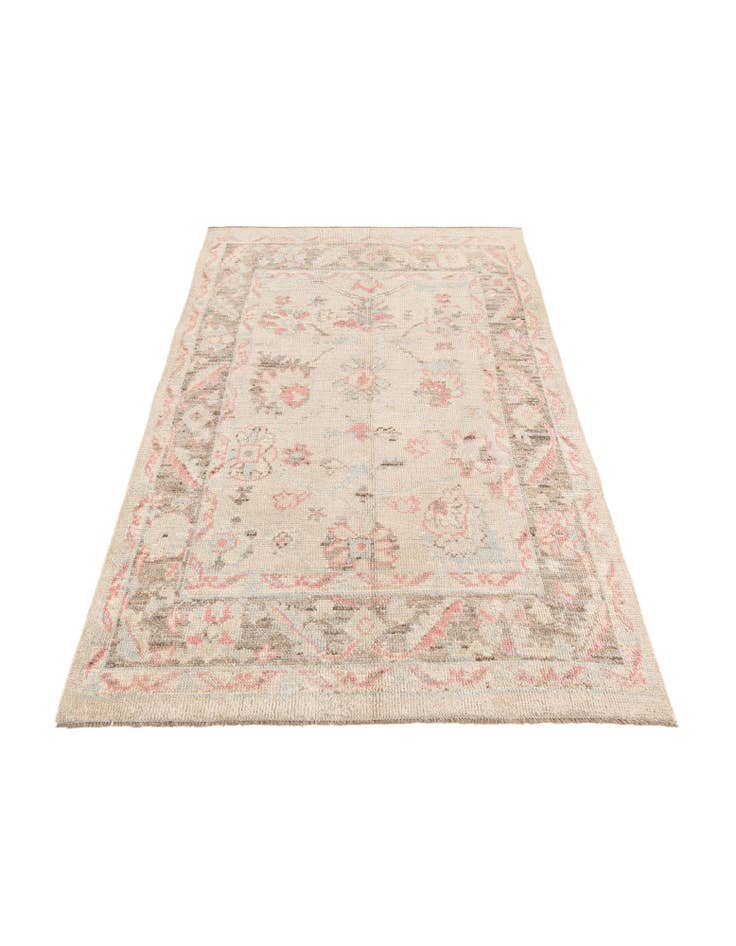 Detail image of  5' 9 x 9' 4  Hand Knotted Oushak Wool Rug