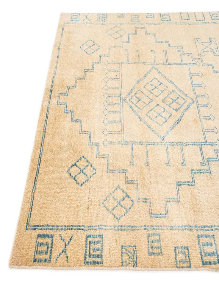 Detail image of  5' 5 x 8'  Hand Knotted Oushak Wool Rug