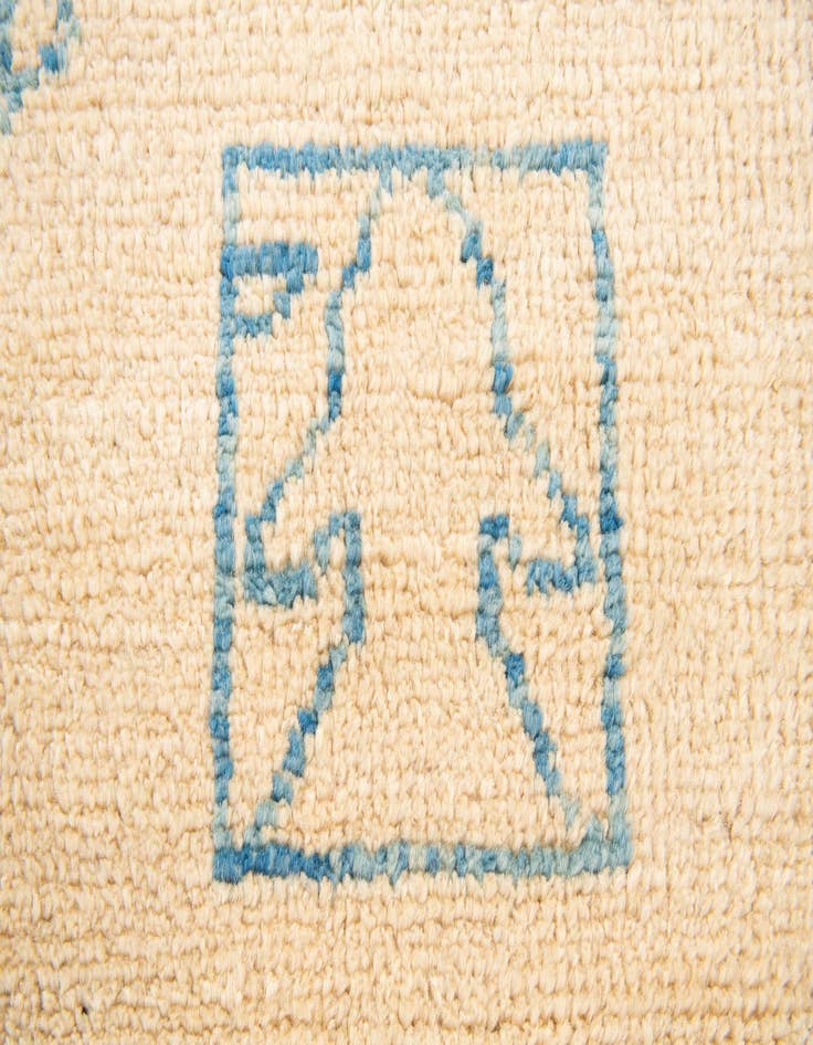 Detail image of  5' 5 x 8'  Hand Knotted Oushak Wool Rug