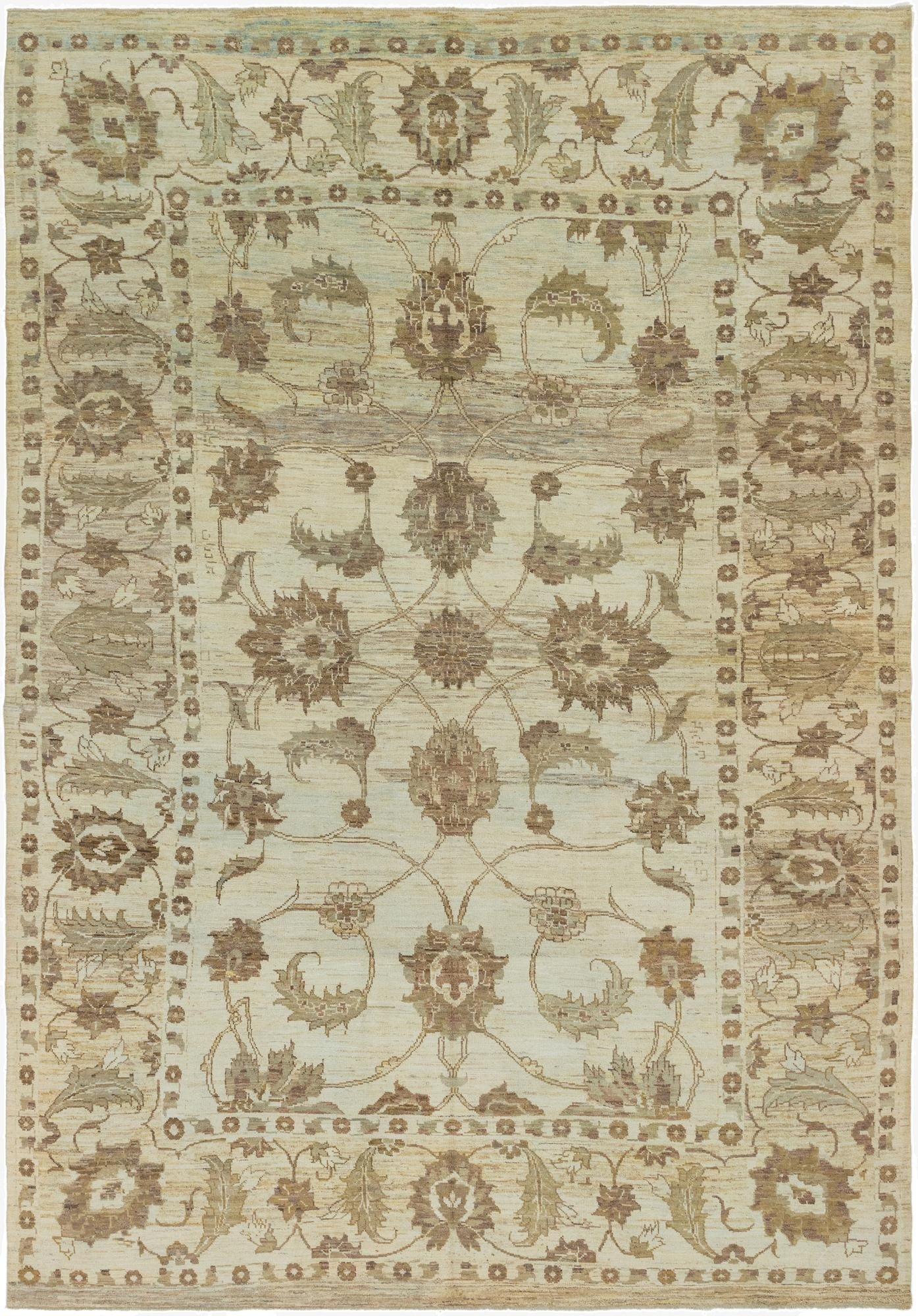  11' 5 x 16' 2  Hand Knotted Oushak Wool Rug