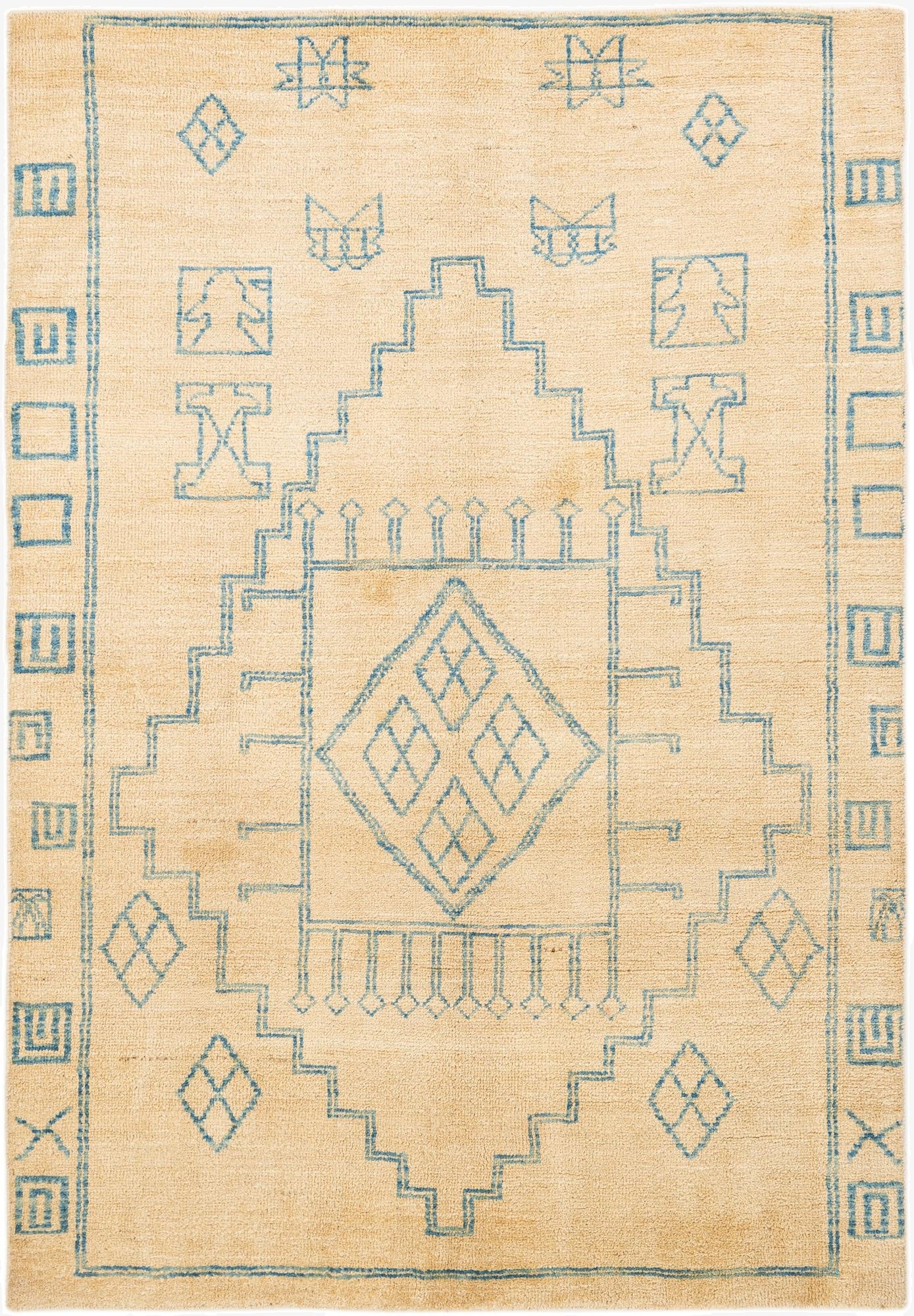  5' 5 x 8'  Hand Knotted Oushak Wool Rug
