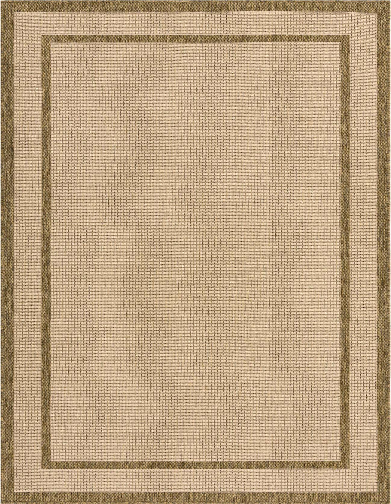 Primary image  5' 3 x 8'  Washable Border Indoor / Outdoor Rug