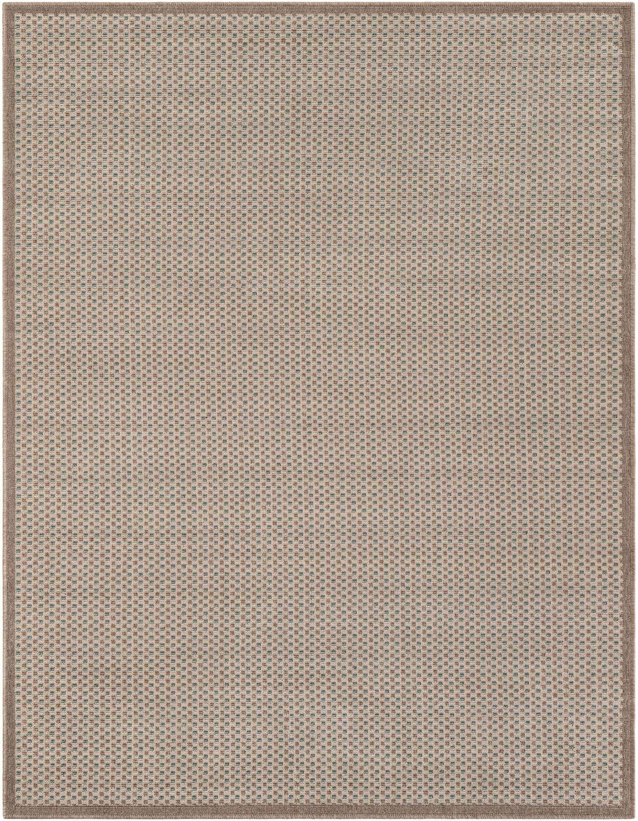 Primary image  5' x 8'  Washable Border Indoor / Outdoor Rug