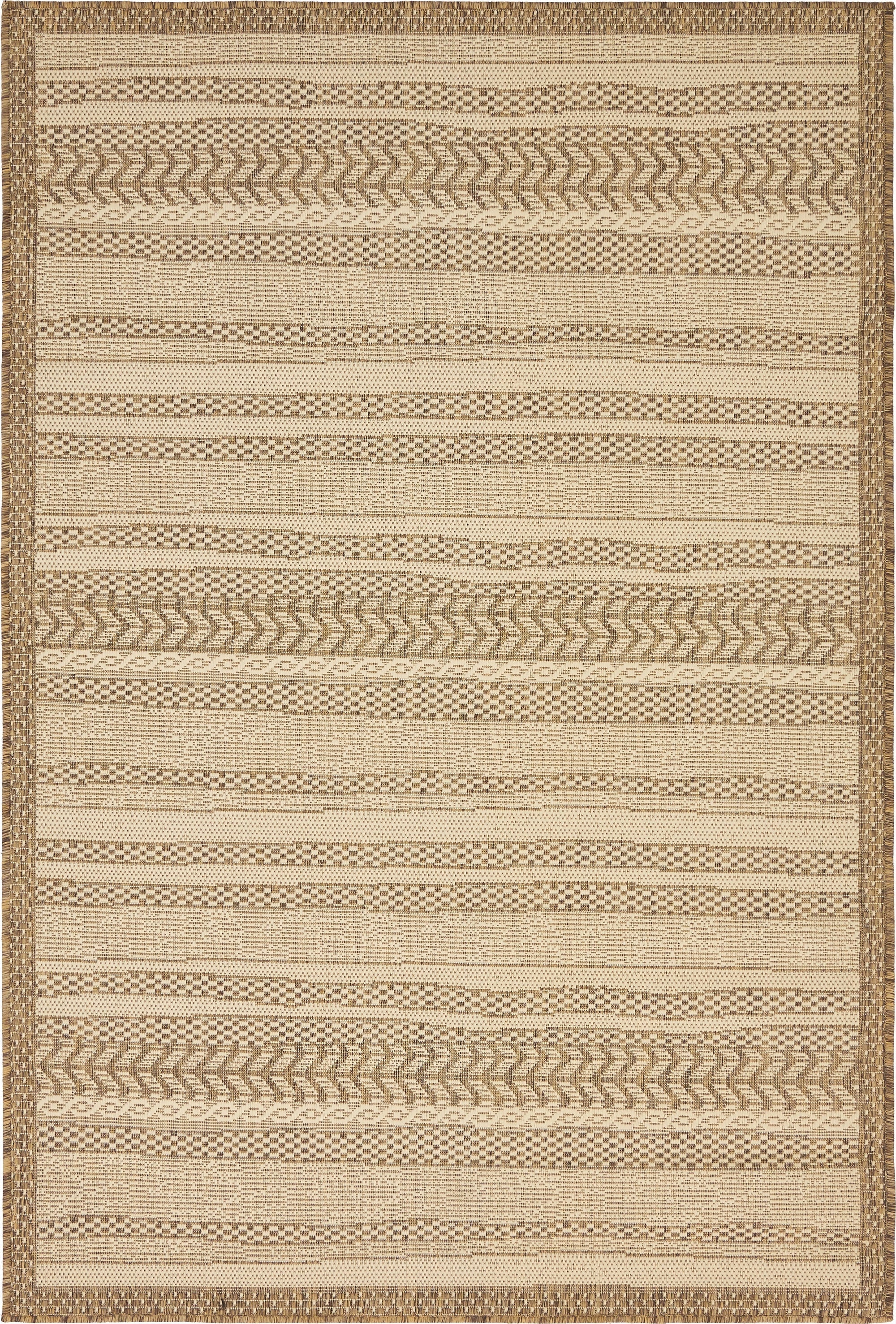  4' x 6'  Washable Border Indoor / Outdoor Rug