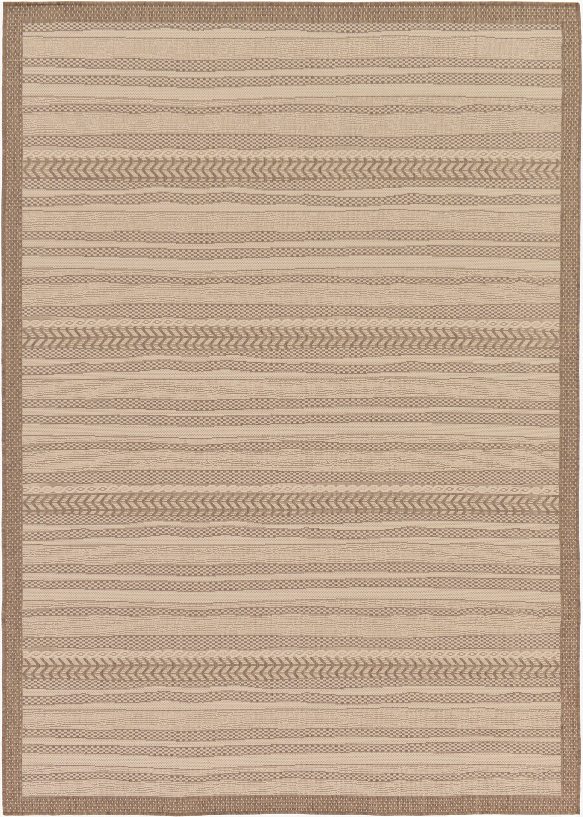  7' x 10'  Washable Border Indoor / Outdoor Rug