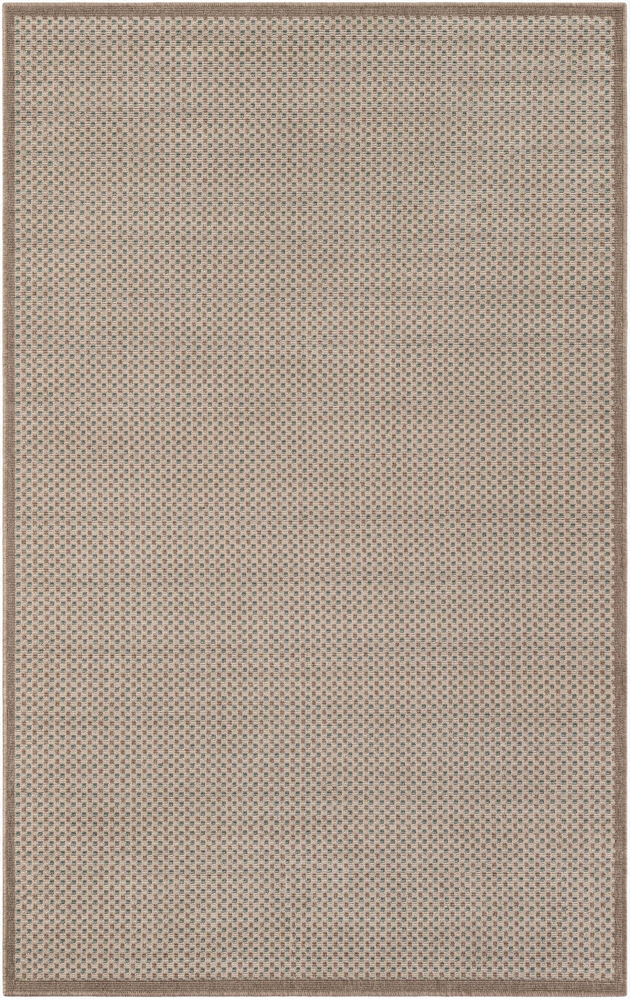 Primary image  5' x 8'  Washable Border Indoor / Outdoor Rug