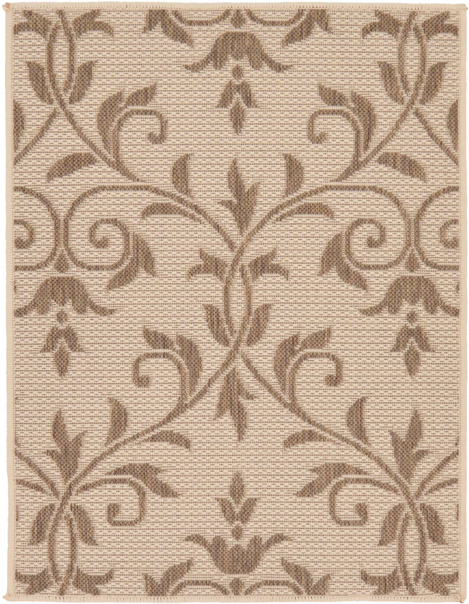 Primary image  2' 2 x 3'  Washable Botanical Indoor / Outdoor Rug