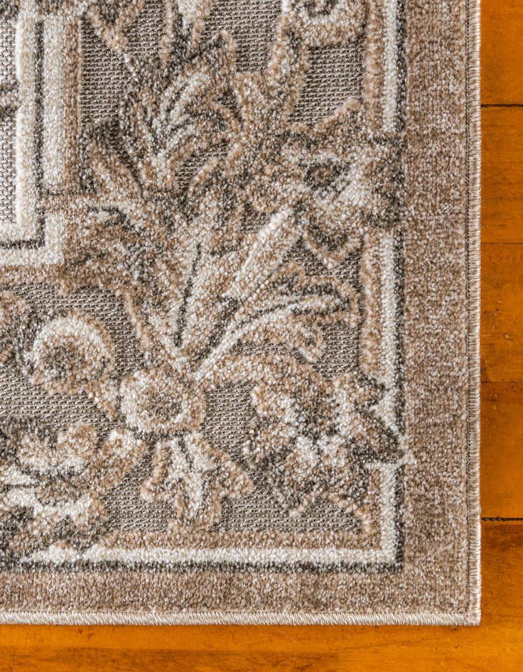 Detail image of 4' x 6' Washable Botanical Indoor / Outdoor Rug