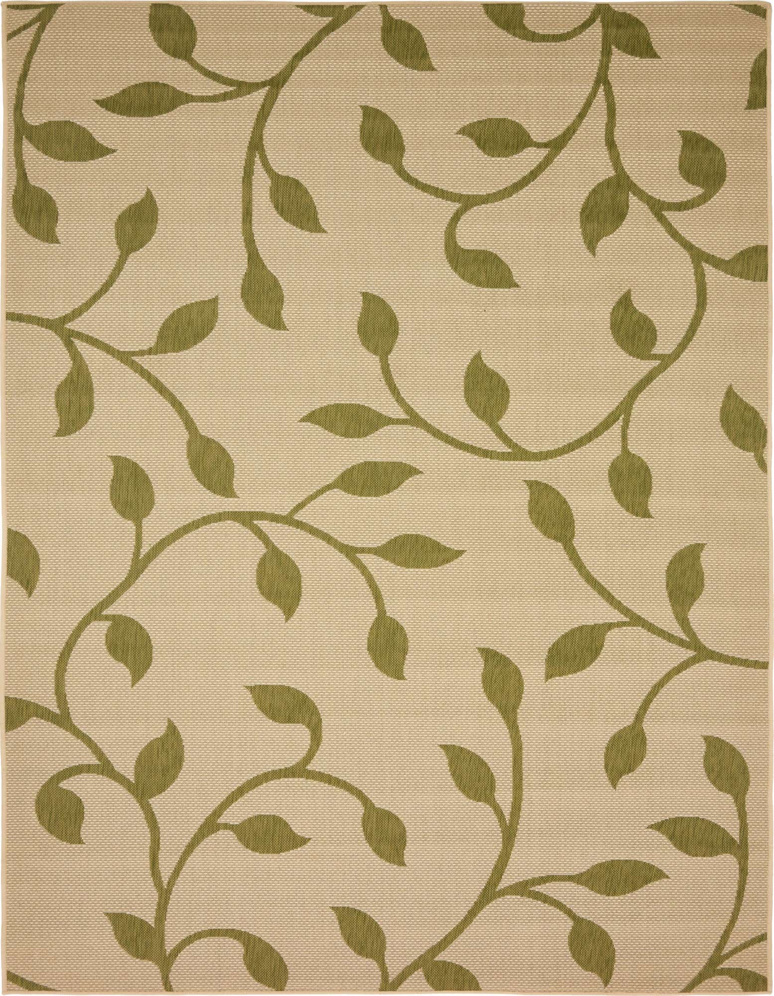 Primary image  6' x 9'  Washable Botanical Indoor / Outdoor Rug