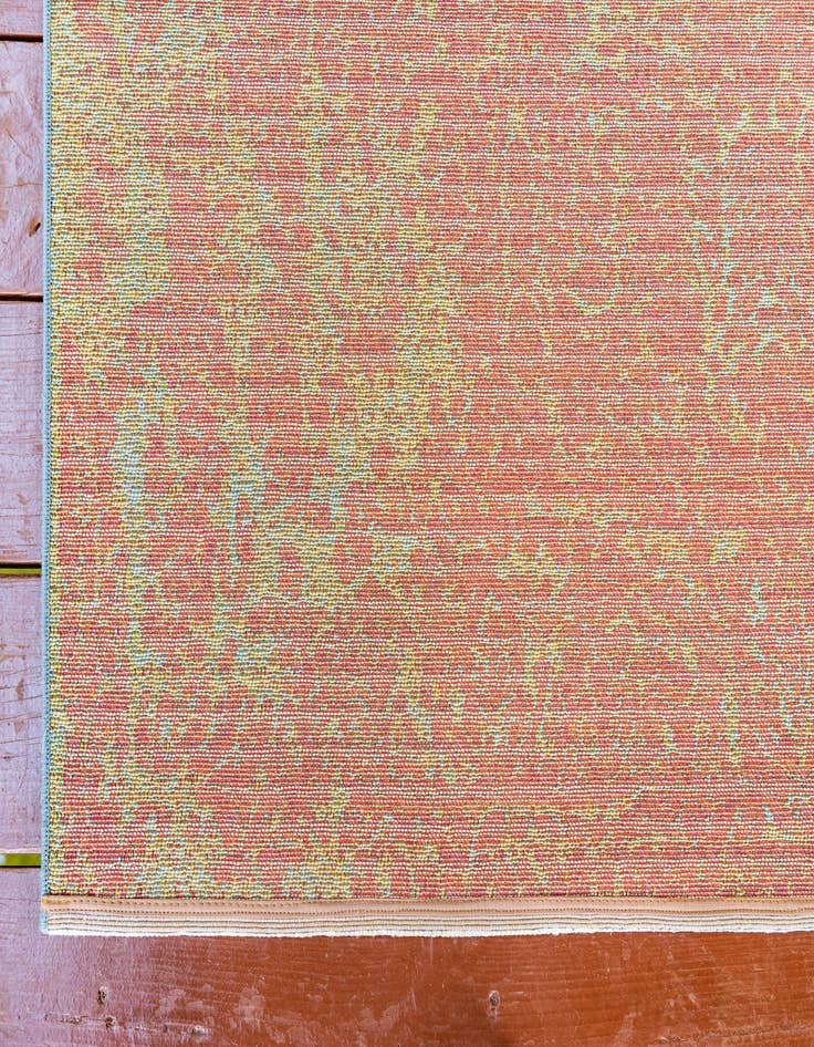 Detail image of  8' x 11' 4  Washable Botanical Indoor / Outdoor Rug