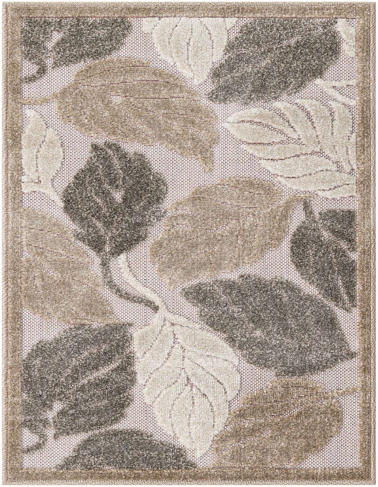Primary image  2' x 3'  Washable Botanical Indoor / Outdoor Rug