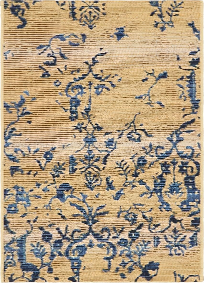  2' 2 x 3'  Washable Botanical Indoor / Outdoor Rug