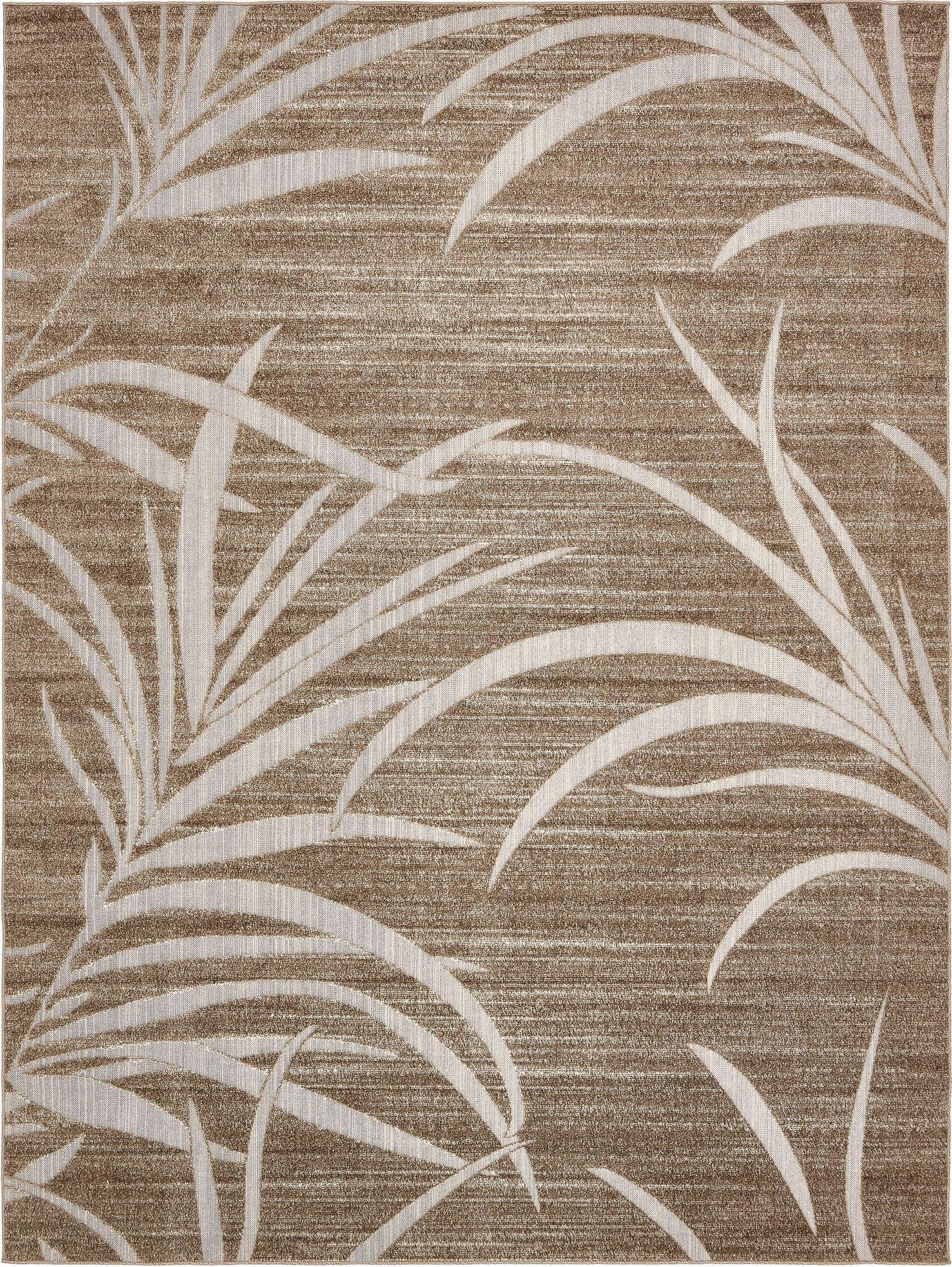  9' x 12' 2  Washable Botanical Indoor / Outdoor Rug