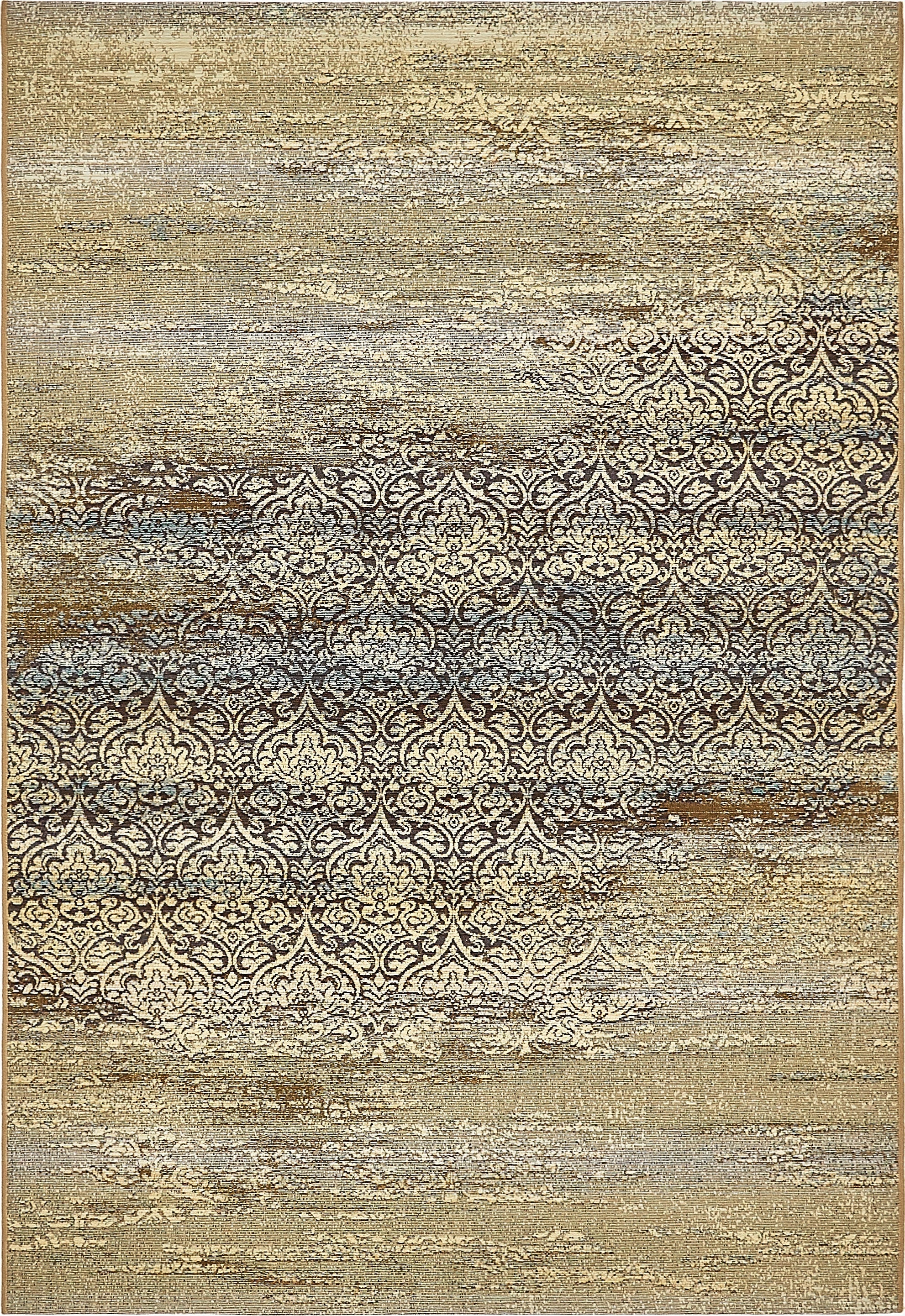  5' 3 x 8'  Washable Botanical Indoor / Outdoor Rug