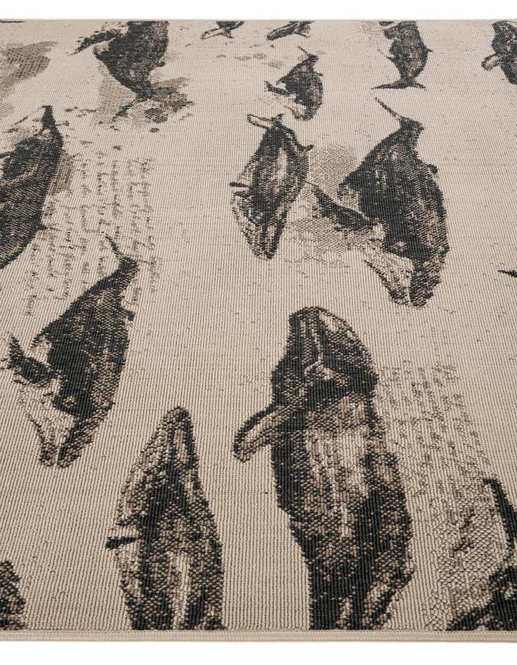 Detail image of  5' 2 x 7' 7  Washable Coastal Indoor / Outdoor Rug