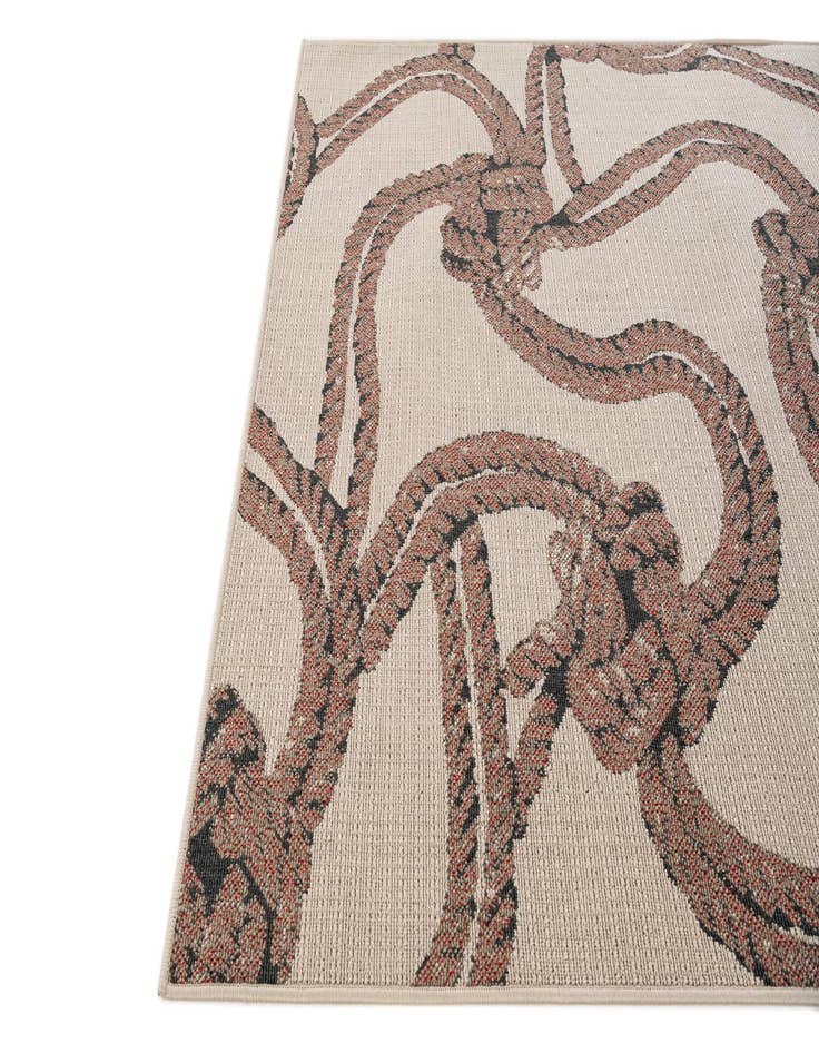 Detail image of  5' 3 x 7' 7  Washable Coastal Indoor / Outdoor Rug