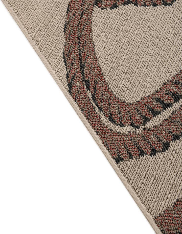 Detail image of  5' 3 x 7' 7  Washable Coastal Indoor / Outdoor Rug