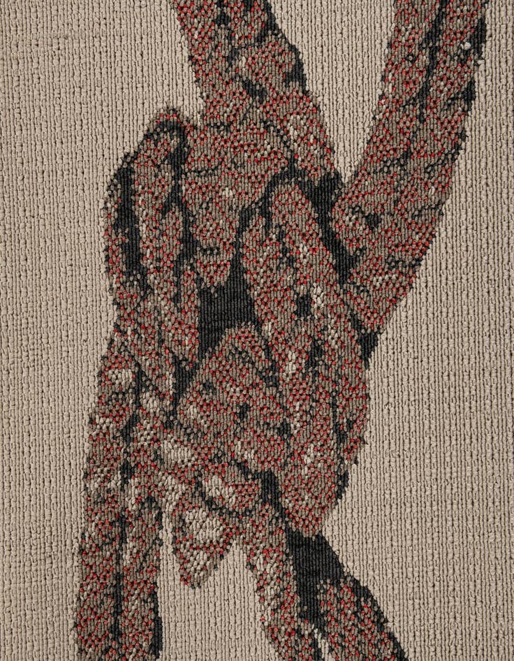 Detail image of  5' 3 x 7' 7  Washable Coastal Indoor / Outdoor Rug